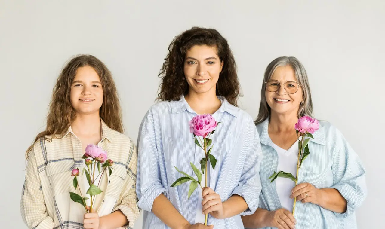 Tres generaciones de mujeres